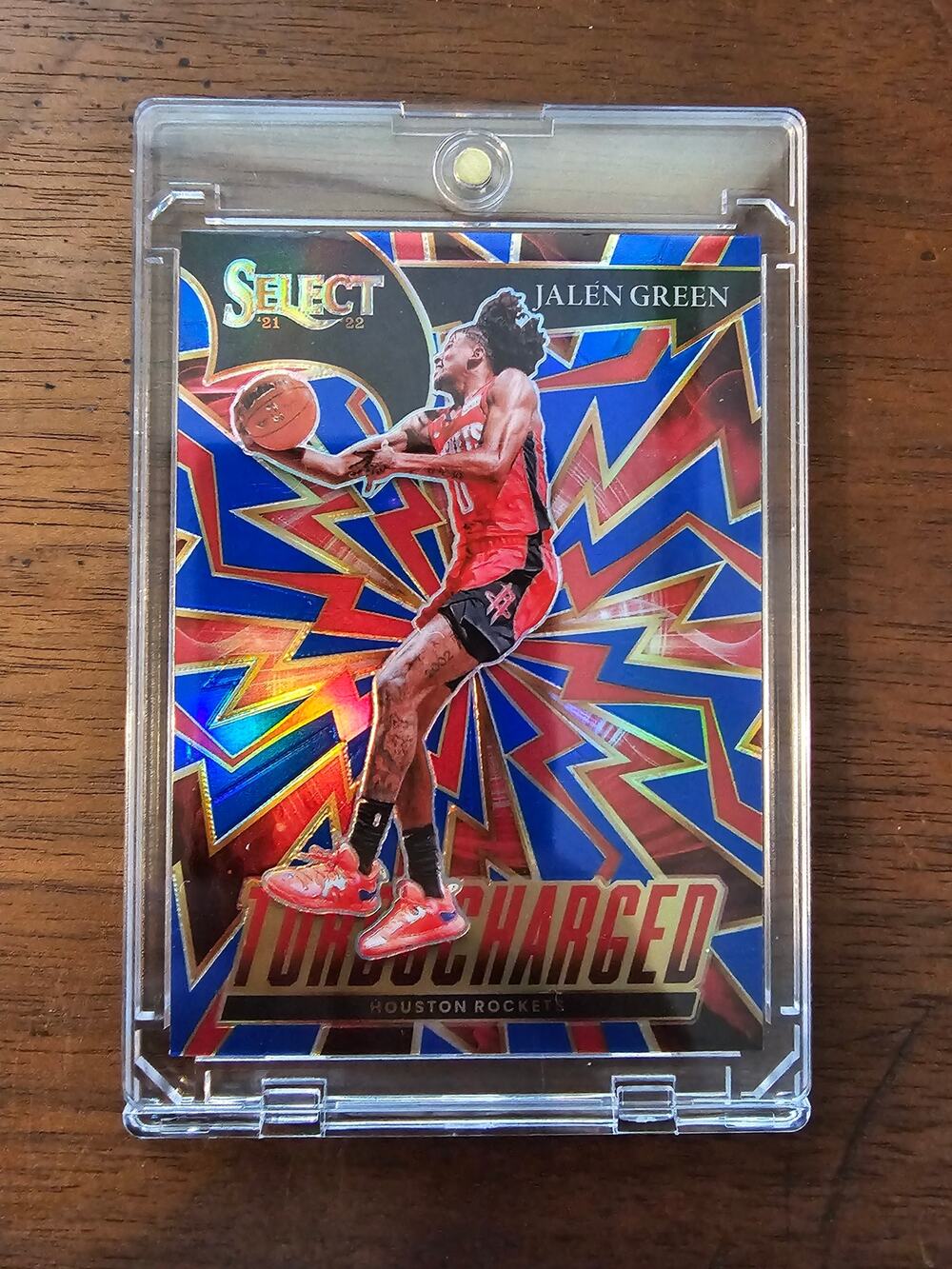 Jalen Green 2021-22 Panini Select #8 - Blue Ice Prizm - Rookie - Rockets - NBA